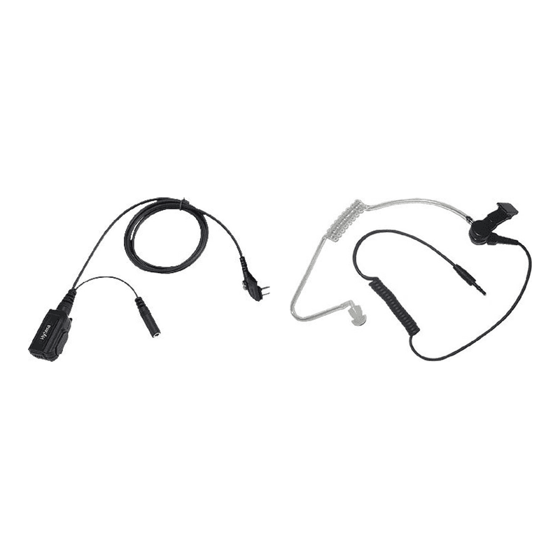 Hytera ACM-01 PTT and microphone unit with ES-02 acoustic tube earpiece
