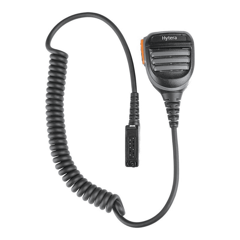 Hytera SM26N1-P IP67 remote speaker microphone with coiled lead