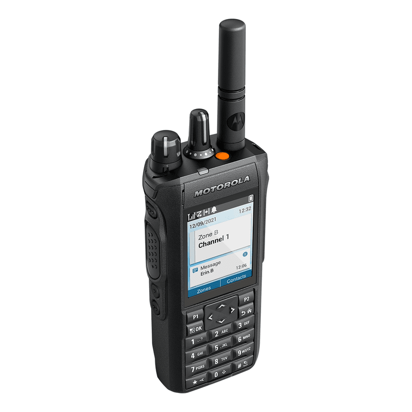 Motorola MOTOTRBO R7 handheld radio with full keypad
